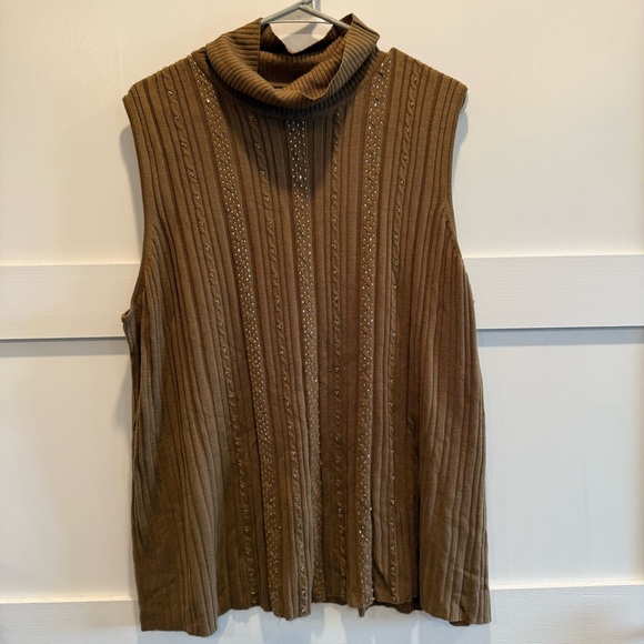 Requirements Sweaters - Requirements Brown Cowl Neck Sweater